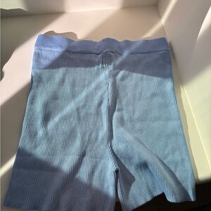 BAE the label cloud nine knit maternity short - blue - size M